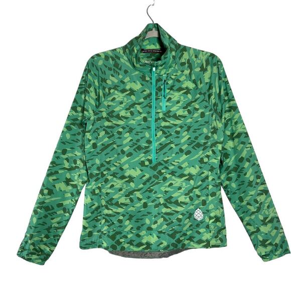 STIO Second Light Pullover SIZE M Green Floral Camo Packable Lightweight Shell - Picture 1 of 13